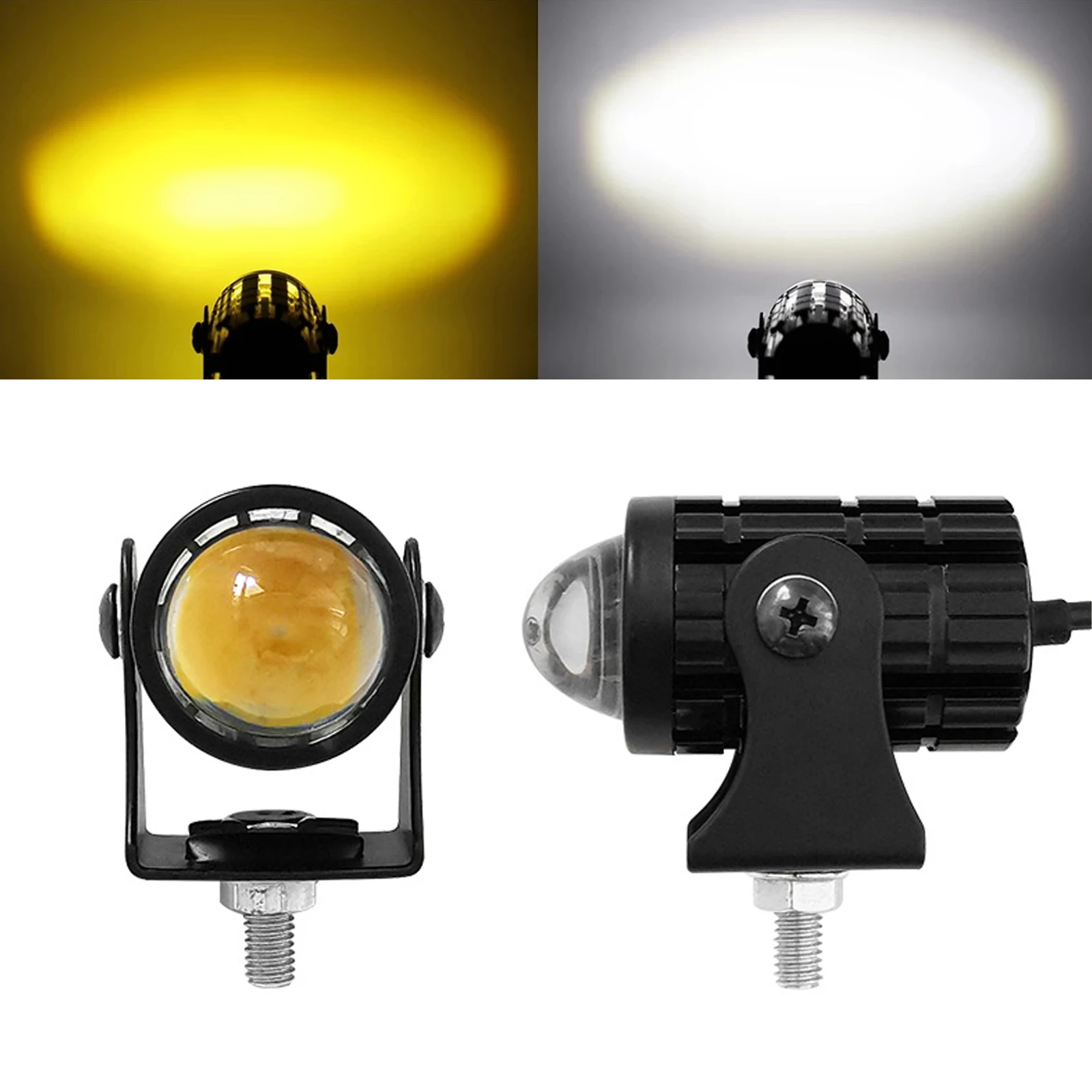 

Mini Driving Lights Low Waterproof Spot Lights For Motorcycle Motorcycle Headlights LED Bulbs H6 BA20D H4