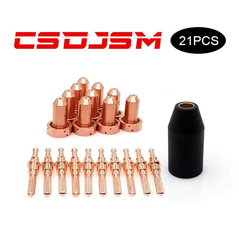 

21pcs 9-8218 9-8215 9-8211 Plasma Electrode Nozzle Retaining cap fit Thermal Dynamics SL60/SL100 Torch,CSDJSM