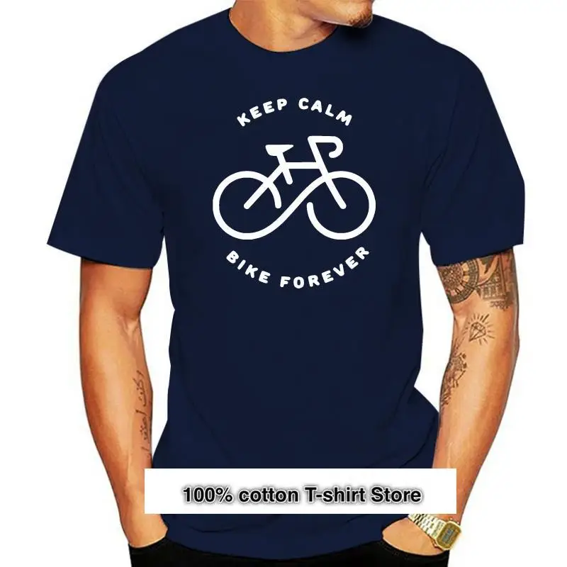 Keep Calm Bikeed Forever-Camiseta suave para hombre, camiseta de ciclismo con cubierta, camiseta de отдых