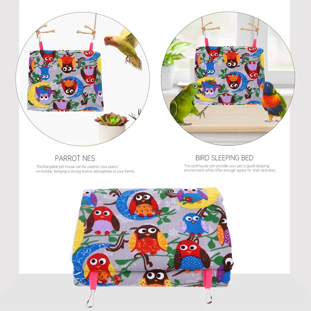 Гамак для попугая клетка птиц дом попугаев гнездо жарка детская подвесная уютная
