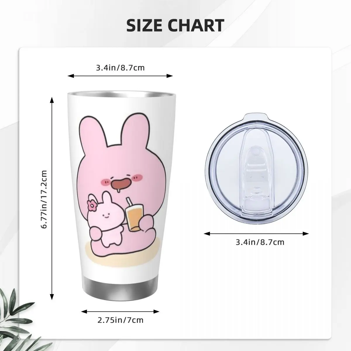 Asamimichaan милые Asamimi 20 унций из нержавеющей стали с изоляцией термокофейная