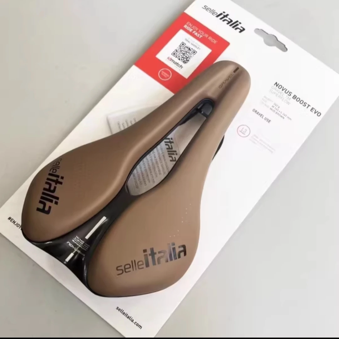 

Italy Imported Selle Italian SLR Road Bike Mountain Bike Road Bike Seat Short Nose Hollow Seat Brown