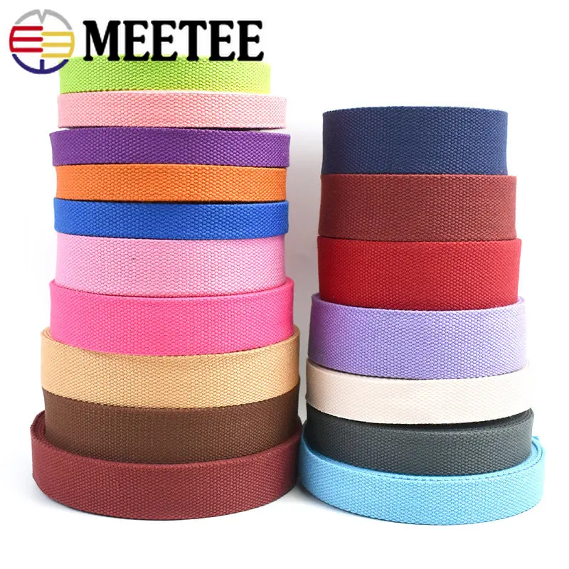 

5Meters 20-38mm Cotton Webbing Tapes Shouder Bag Strap Nylon Tape Safety Straps Ribbon Backapack Pet Clothes Sewing Accessories