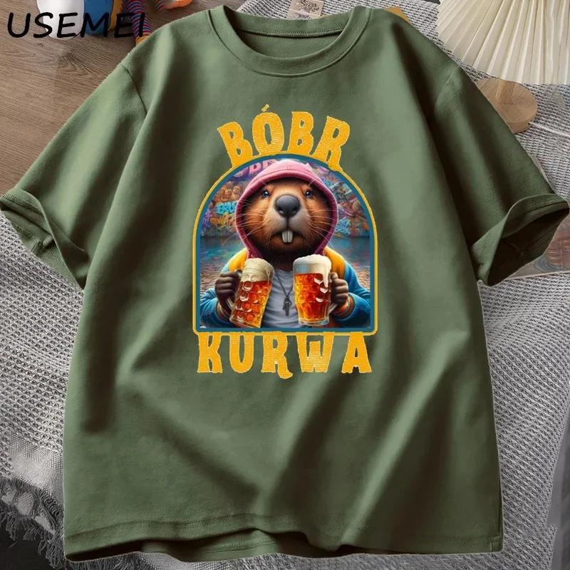 Мужские и женские футболки-гладиаторы с рисунком Bober Beaver Boberek