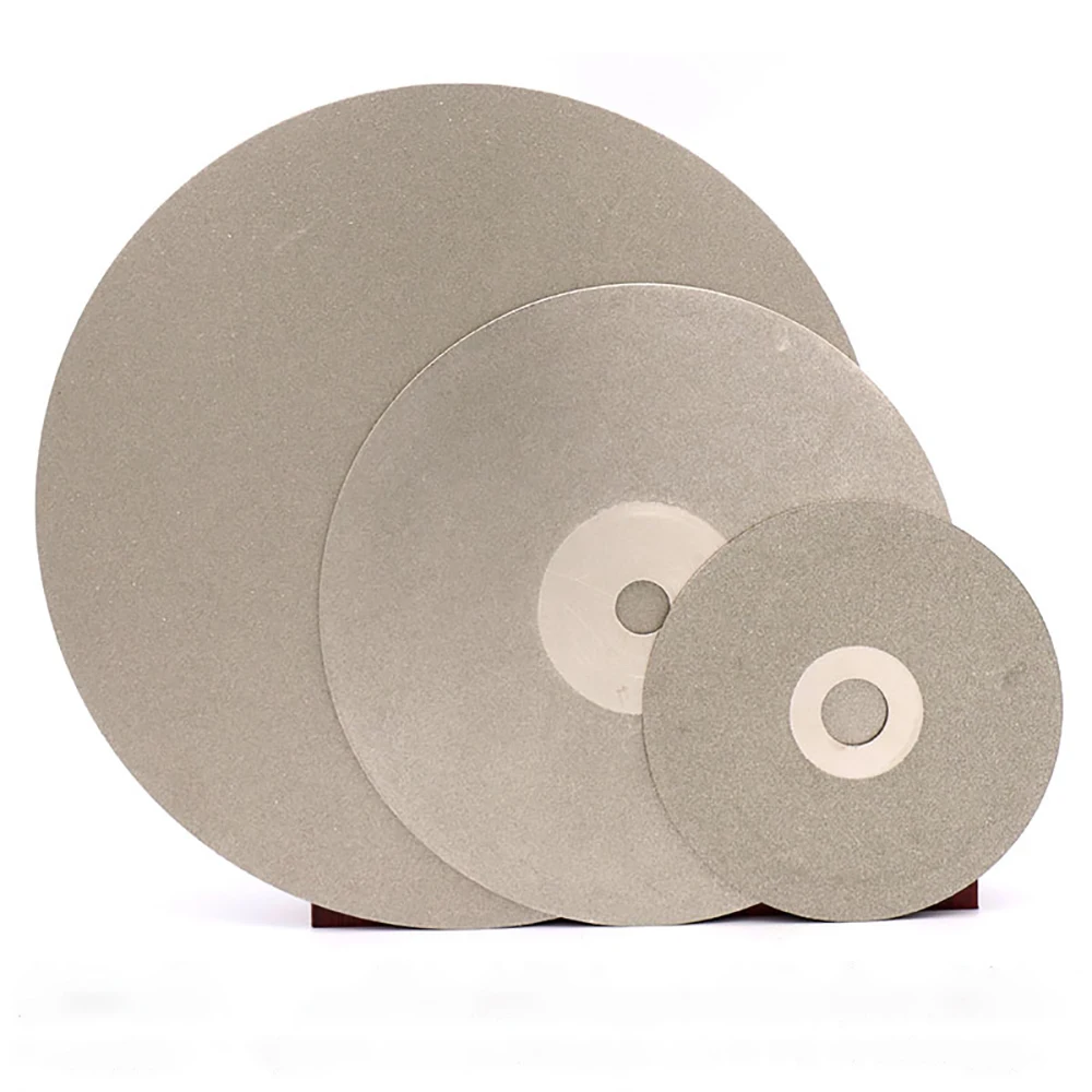 

6" Inch 150mm Grit 60-3000 Diamond Discs Single Sided Grinding Wheel Coated Flat Discs for Gemstone Jewelry Glass Rock Ceramics