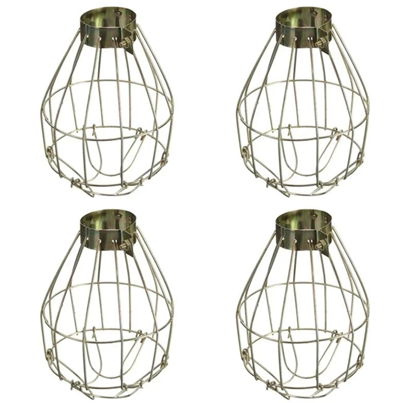 

Metal Lamp Bulb Guard Clamp Vintage Light Cage Hanging Industrial Lamp Covers Pendant Decor For Home Bar