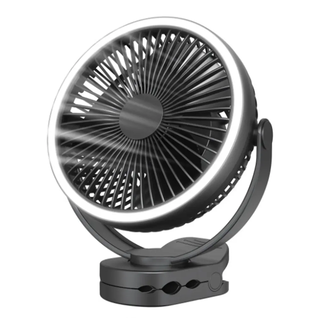 

10000mAh 8-Inch Rechargeable Battery Operated Clip On Fan Air Circulating Usb Fan Portable For Outd Camping Tent Beach Or Car
