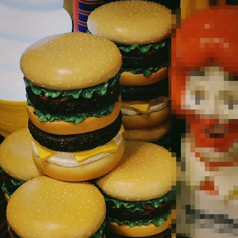 DD Простой Современный домашний декор креативная имитация табурета с бургерами