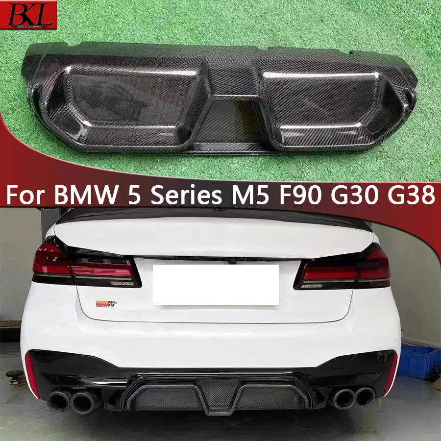 Для BMW 5 серии G30 G38 M5 F90 530 540 2017-2023 автомобильный задний бампер из углеродного