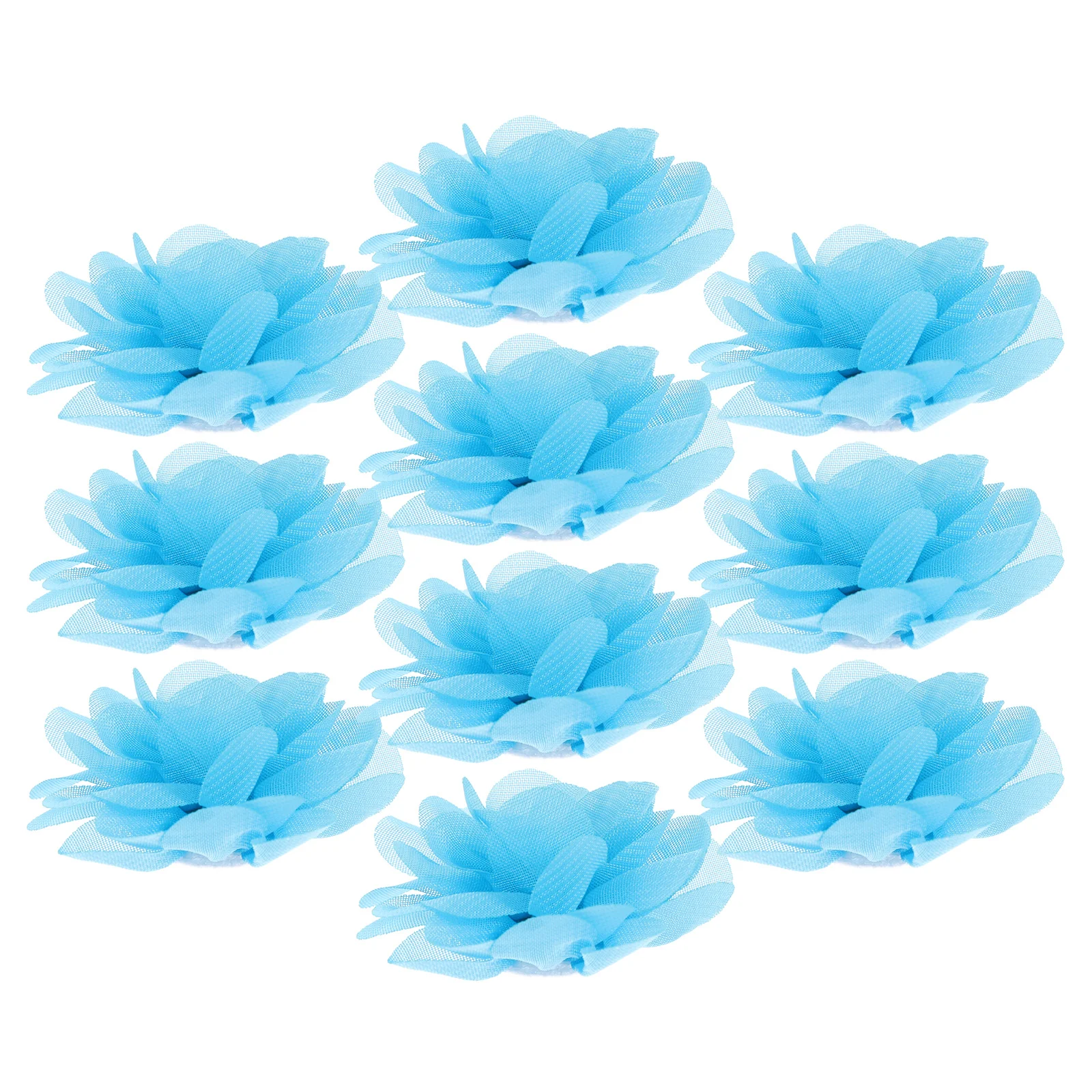 10 шт. аксессуары для волос с цветами головки искусственных цветов имитация