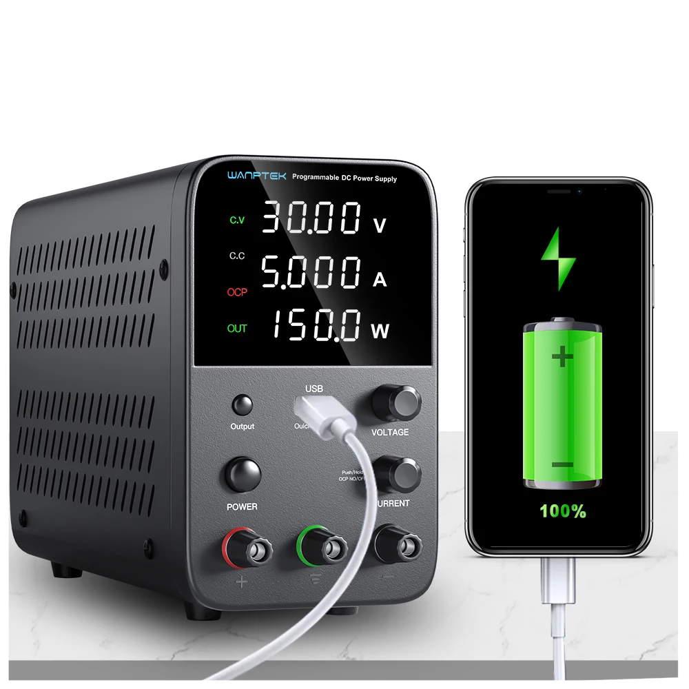 Импульсный источник питания постоянного тока Wanptek WPS1602H 160 в 2 а лабораторный