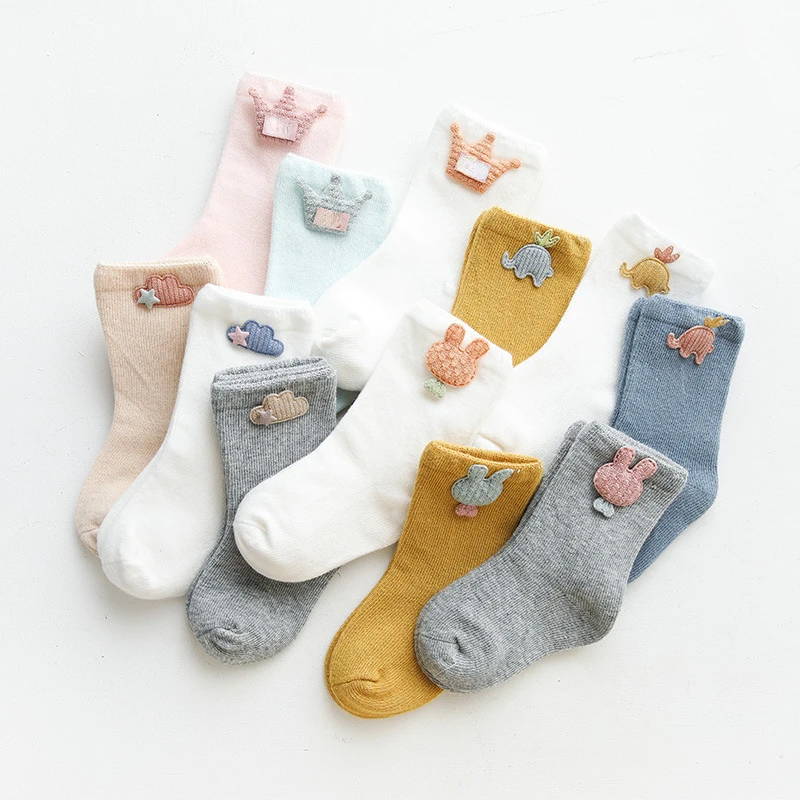 

Autumn 3 Pairs/Pack Cartoon Cotton Girls Boys Socks Comfort Warm Cotton Kids Girl Baby Socks Child Boy Newborn Socks