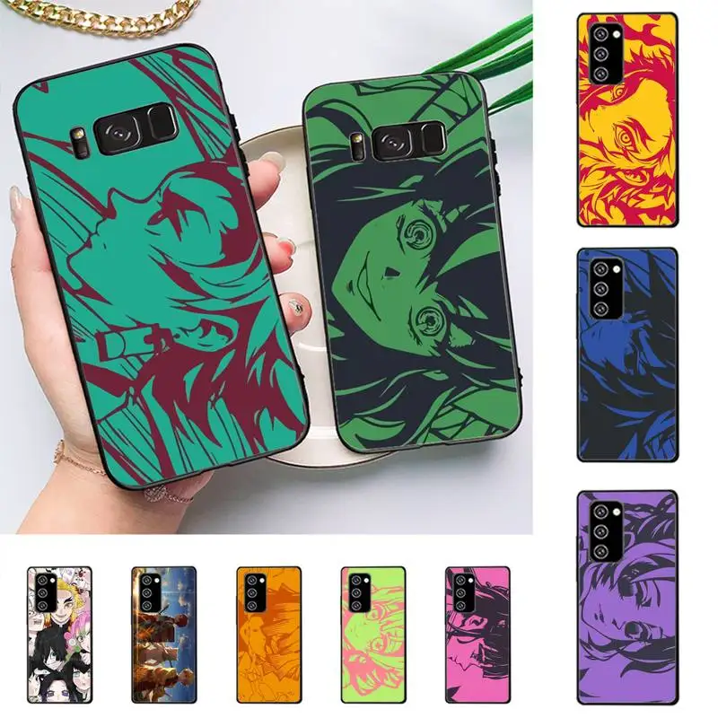 

Japan Anime Demon Slayer Phone Case For Samsung Galaxy Note 10Pro Note 20ultra cover for note20 note10lite M30S Back Coque