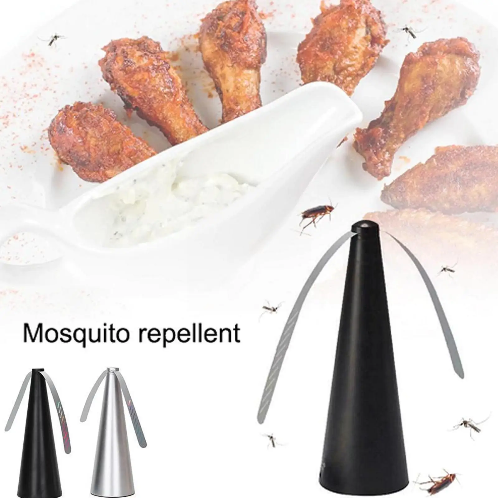 

Tower Household Fly Repeller Usb Fan 2 Leaf Insect Poison Repellent Fan Cockroach Protector Food Picnic And Multifunctional Q9w6