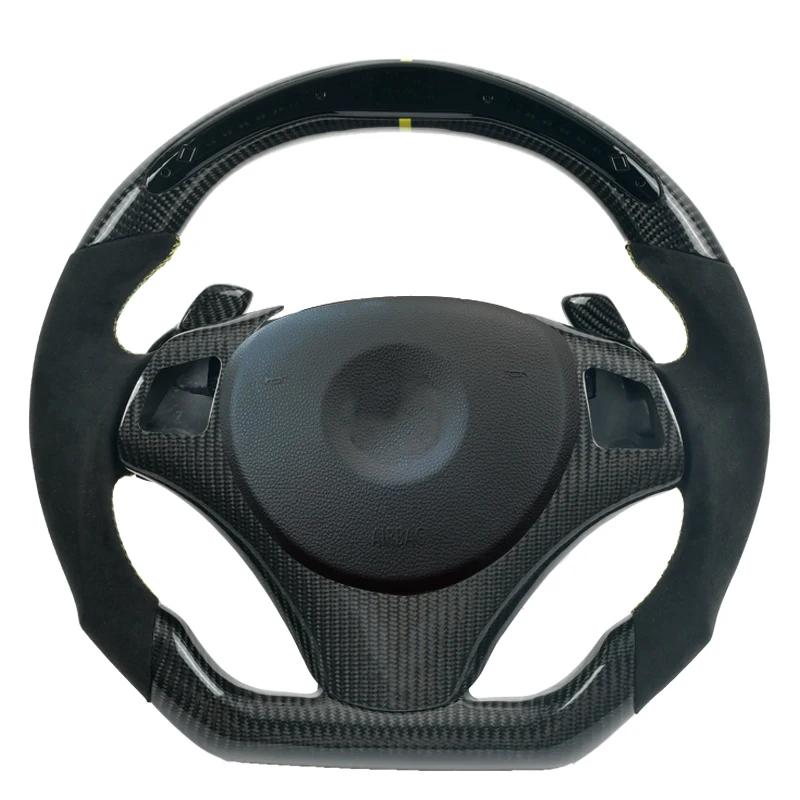

Customized Replacement For BMW E90 E91 E92 E93 3 Series 2004-2013 Real Carbon Fiber Leather Steering Wheel