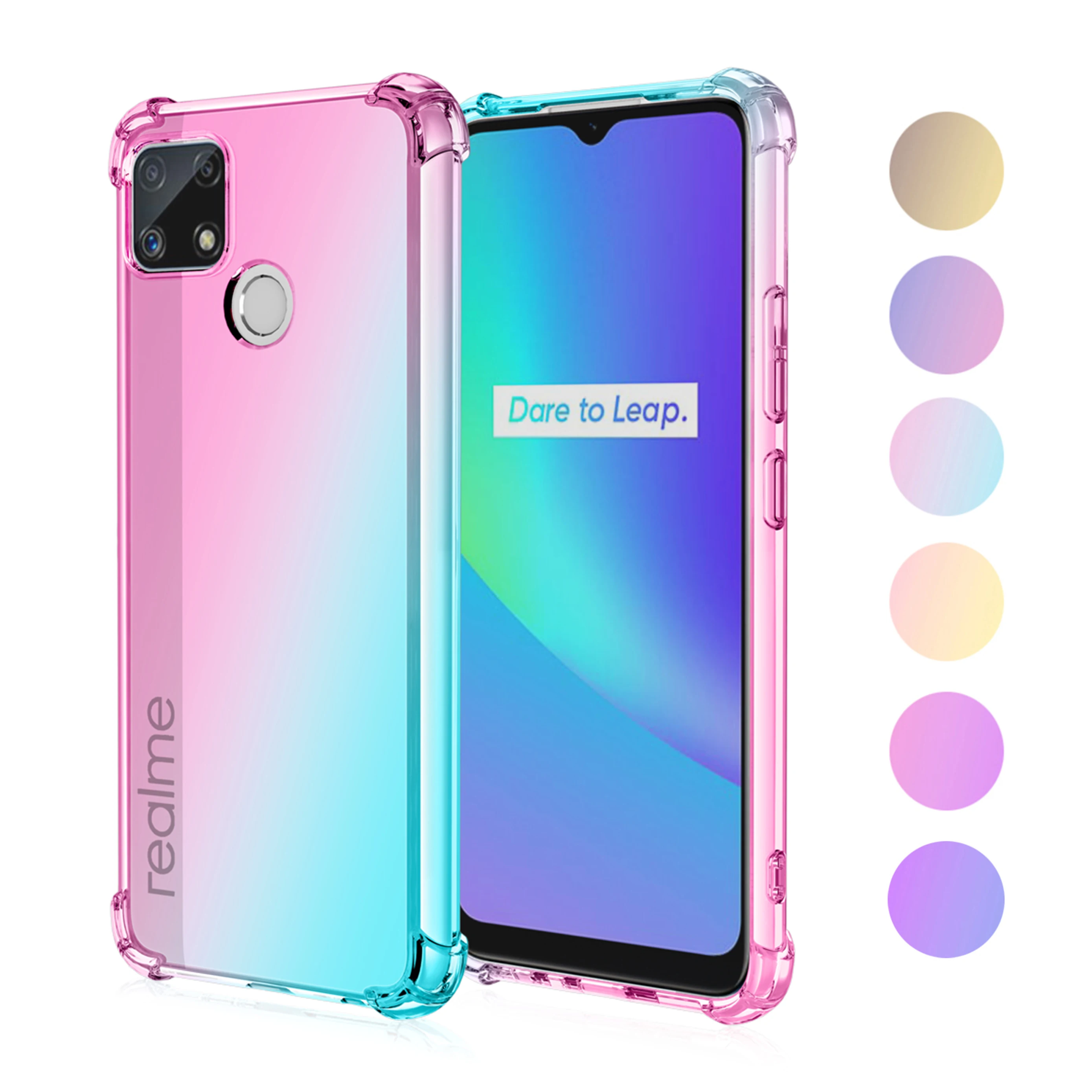 Гибкий противоударный чехол из ТПУ для Realme C25Y C25S C25 C21Y C21 C20A C20 C2