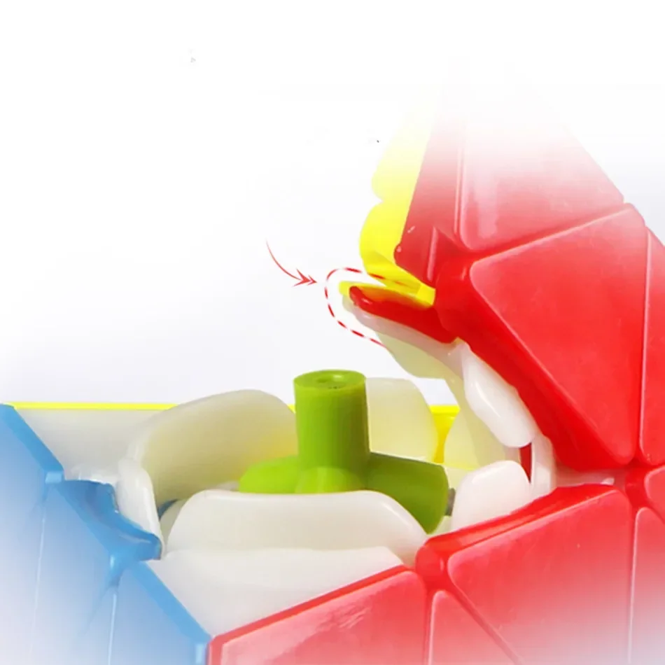 Фото [ECube] QiYi 4x4x4 Pyraminx профессиональный скоростной куб 4x4 головоломка волшебный черный куб без наклеек детский образовательный подарок игрушки №5