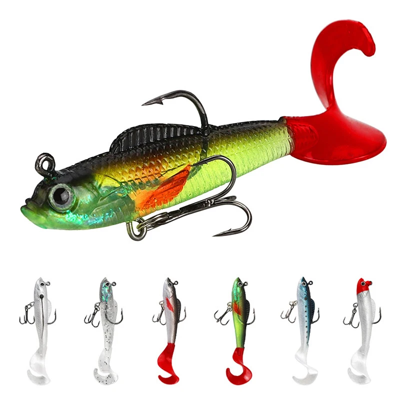 1 шт. плавающий хвост приманки для рыбной ловли джиг воблеры мягкие 90 мм 9 5 г