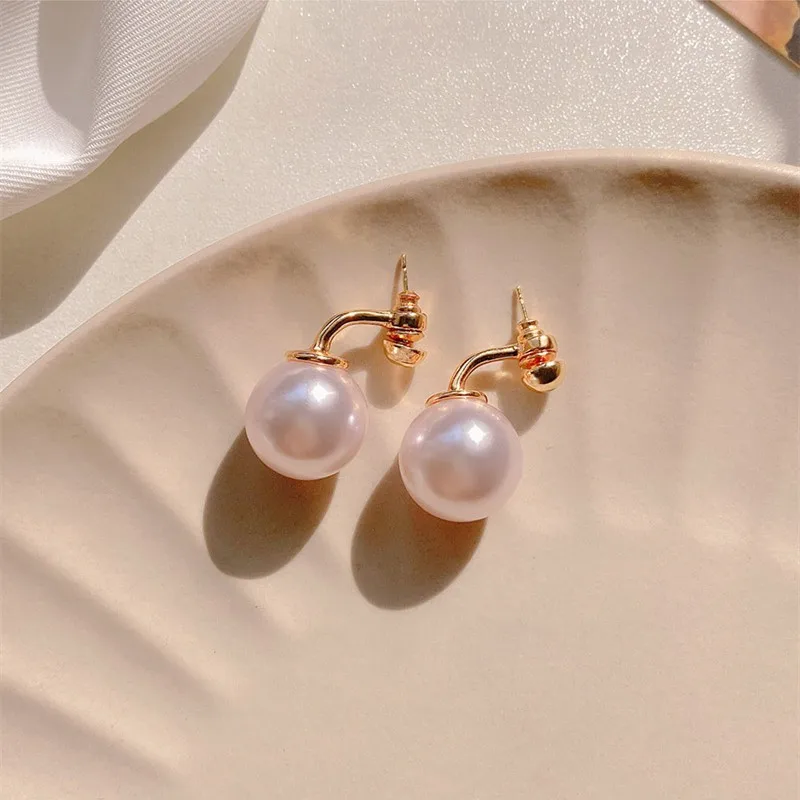 Новинка 2022 милые серьги-подвески для пожилых модные с жемчугом элегантные