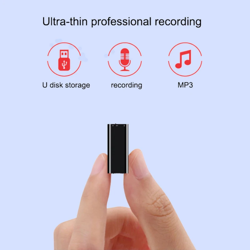 

Миниатюрный диктофон USB 2022, диктофон 32 ГБ, цифровой диктофон с Mp3 плеером, цифровой микродиктофон, устройство записи звука