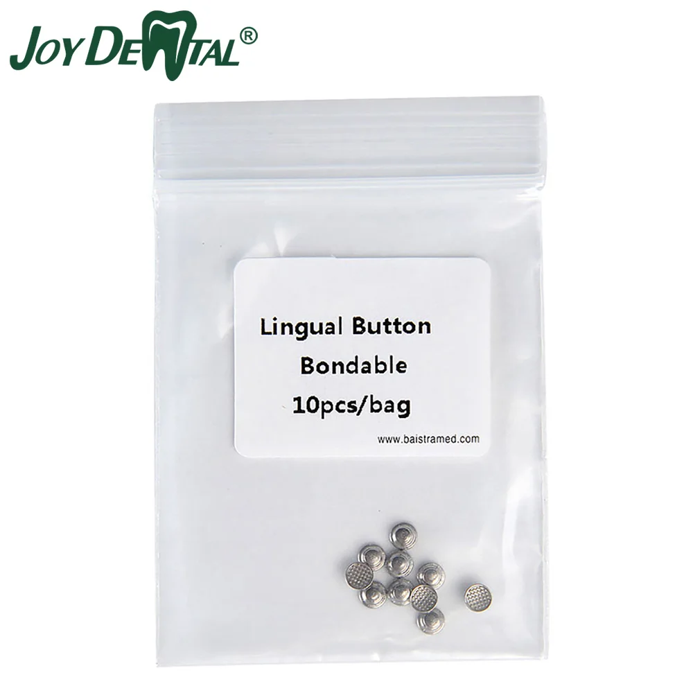 

JOY DENTAL Dental Orthodontic Lingual Button Bondable Round Base 10 Bags/Pack