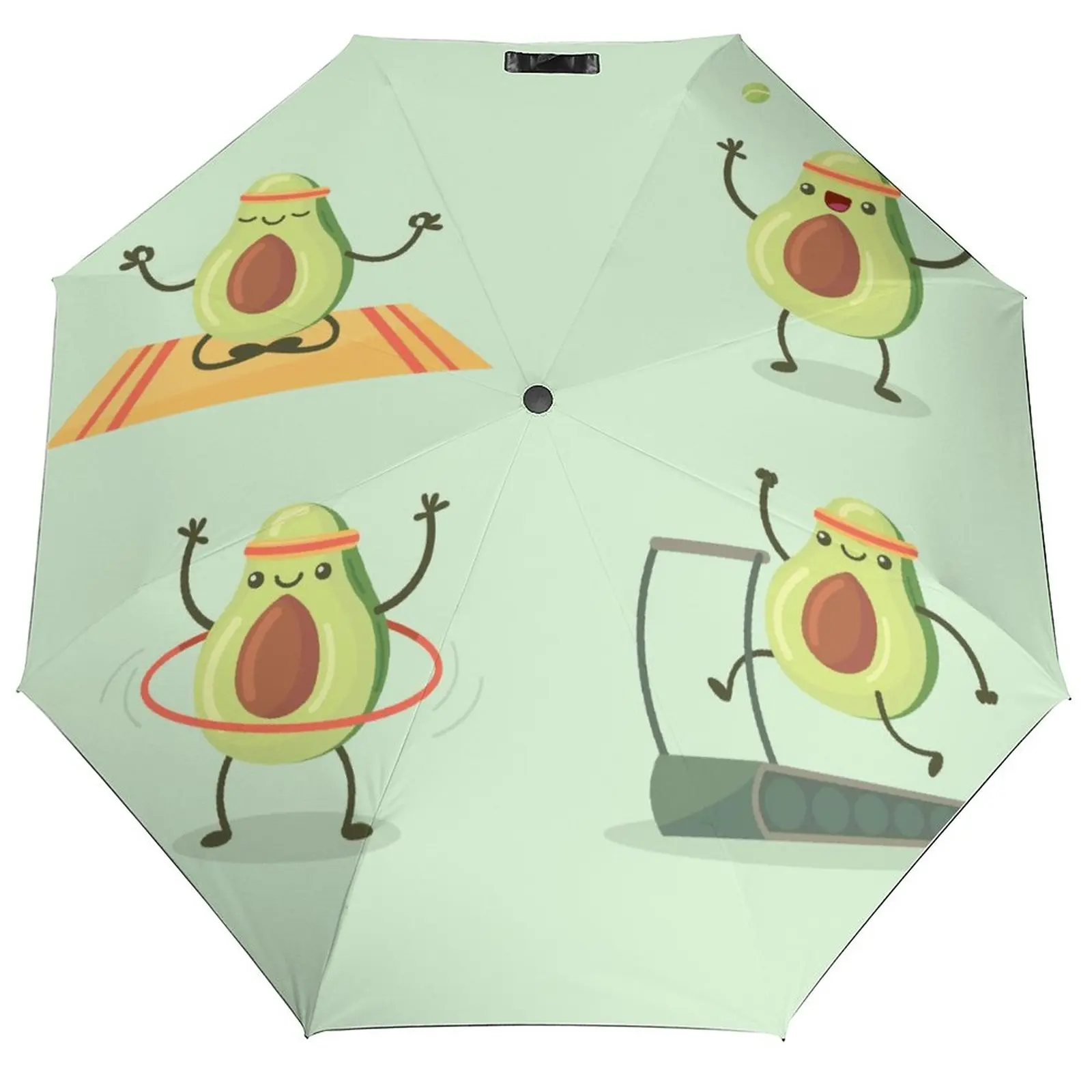 

Набор для упражнений Happy Cute авокадо Ветрозащитный Автоматический складной перевернутый Зонт портативный зонтик для мужчин и женщин