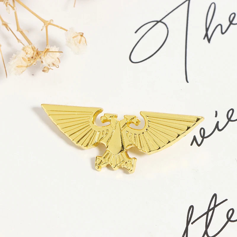 1 шт. Золотая двойная голова орела империи значок императорская Aquila булавка брошь 2021