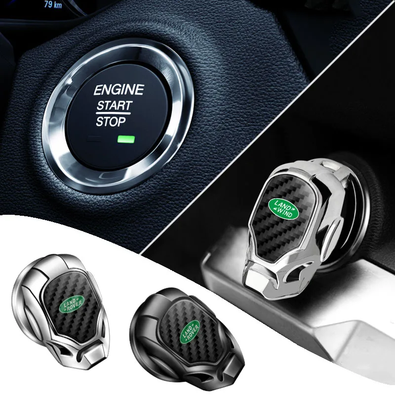 

1Pc Car Interior Engine Ignition Button Cover Decoration Sticker For Land Rover Rnage Rover Freelander Discovery Defender Evoque