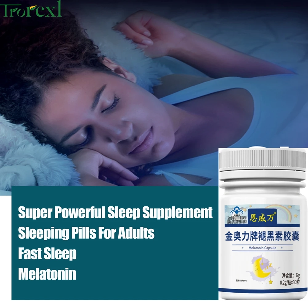 

Trorexl Night Time Sleep Aid Help Improve Insomnia for good sleep 1 capsule before bed