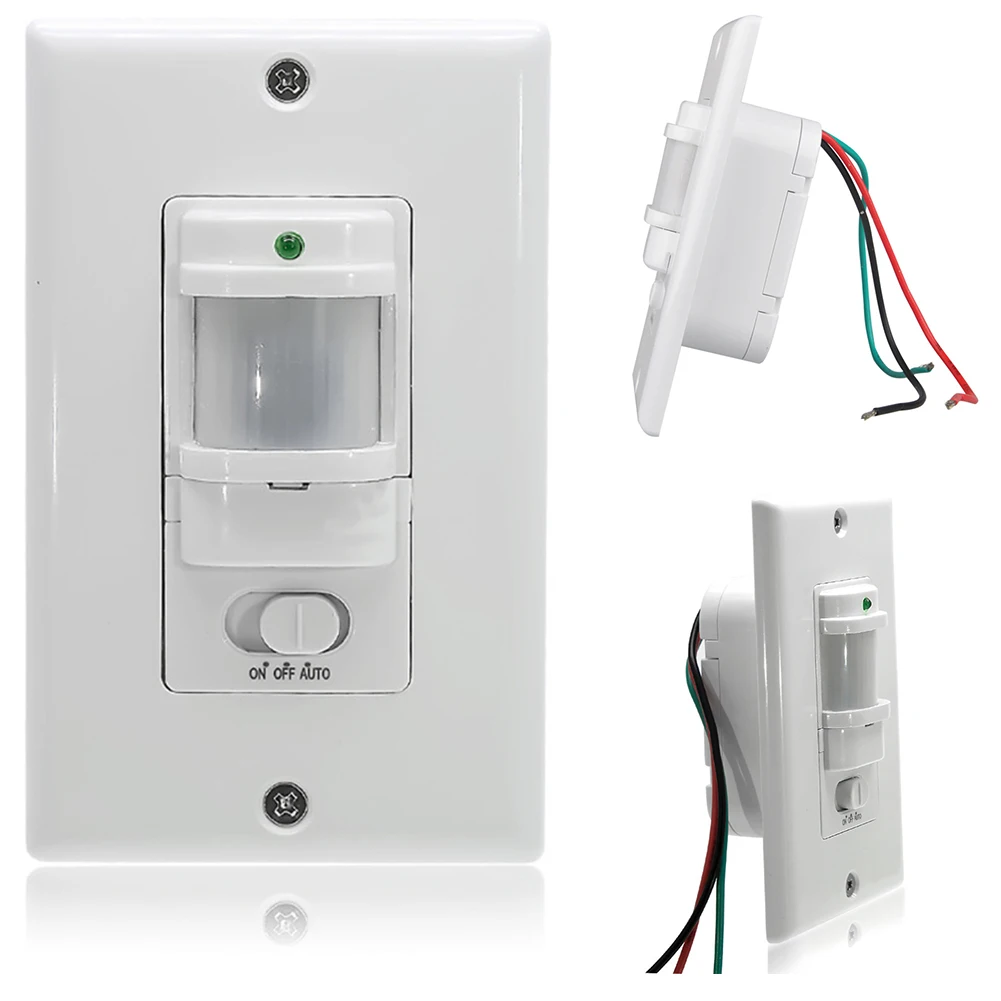 

Motion Sensor Wall Mount Time Delay Occupancy Auto On Off Hotel LED Bulbs Office Accessories Light Switch PIR Infrared Smart