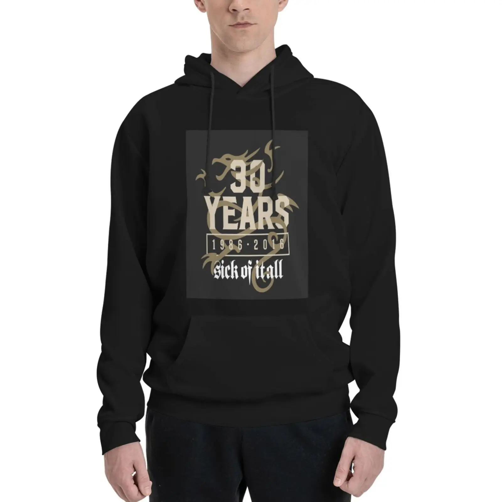 

Sick Of It All 3518 Hooded Sweatshirts Streetwear Men Sweaters Branded Men's Clothing Man Sets Hoodies Man Hip Hop Clothes Men