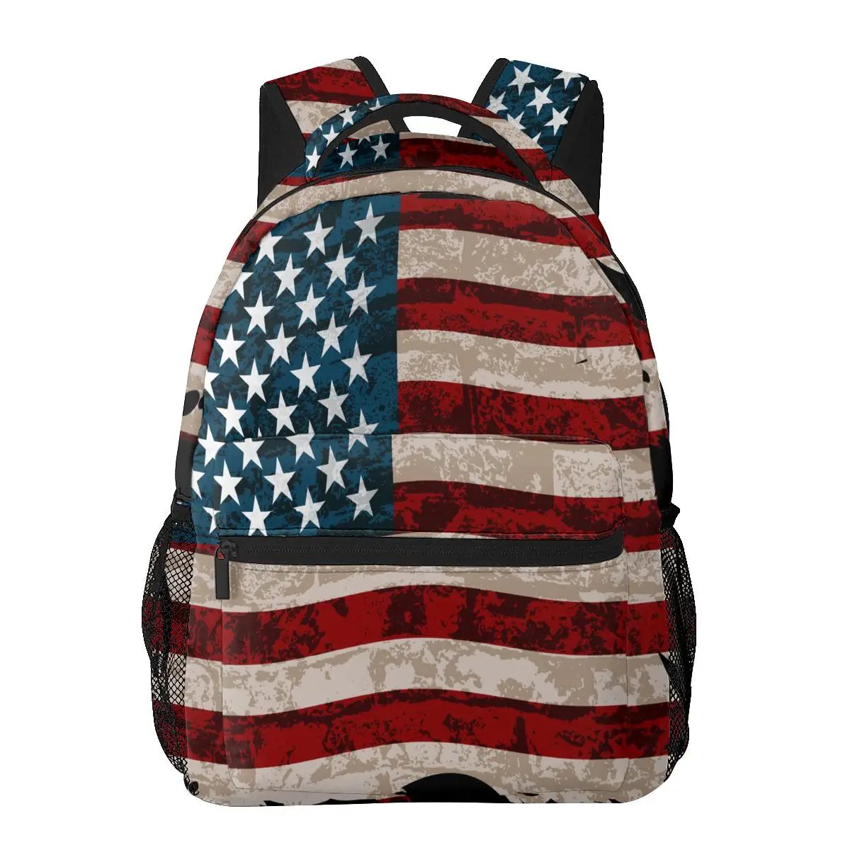

Men Woman Backpack American Striped Flag Schoolbag for Female Male 2022 Fashion Bag Student Bookpack