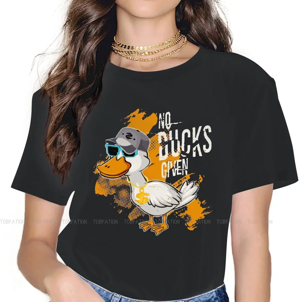 Zero Ducks Given TShirt For Girls Meme Design Tops Harajuku Female T Shirt Soft Summer Oversized