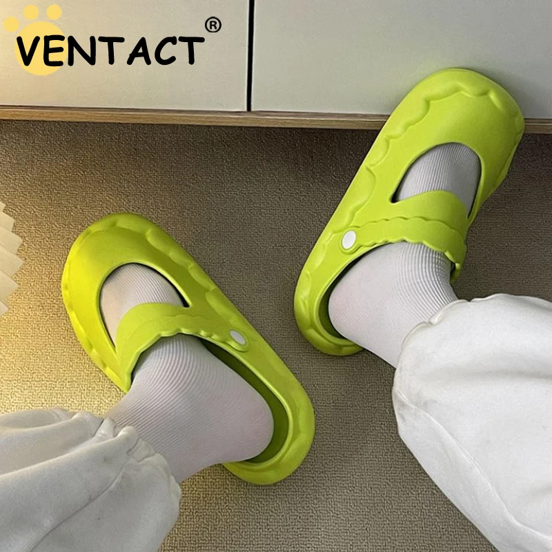 

VENTACT Women Flats Slippers Beach Casual Sandals Solid Color Lady Summer Shoes For Woman Slides Homewear Outdoor Sandal