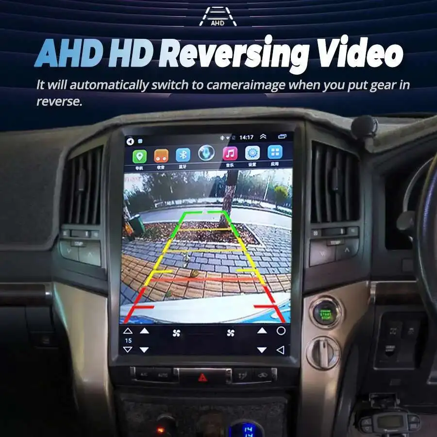Автомобильный видеоплеер Android 14, экран, радио для Toyota Land Cruiser 200 LC200 2012-2008, IPS-экран, навигатор, мультимедиа, 15,6 дюйма (art.: 3920cf08bb506) - 3920cf08bb506