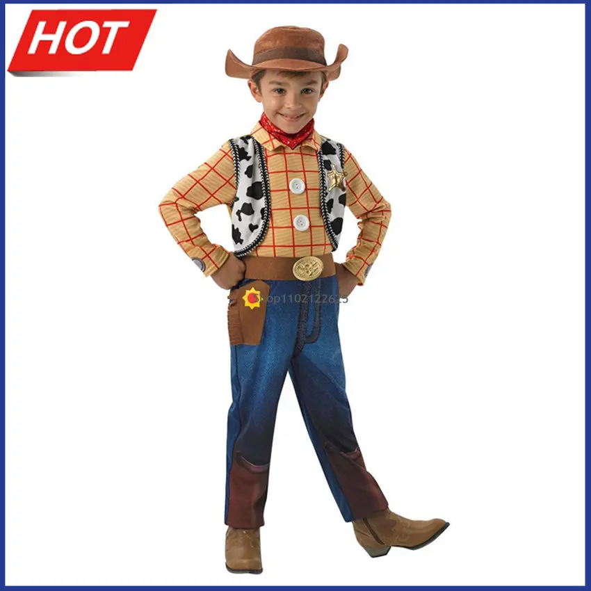 

Аниме костюмы для косплея Вуди на Хэллоуин для искусственных ковбойских карнавальных костюмов маскарадная шляпа