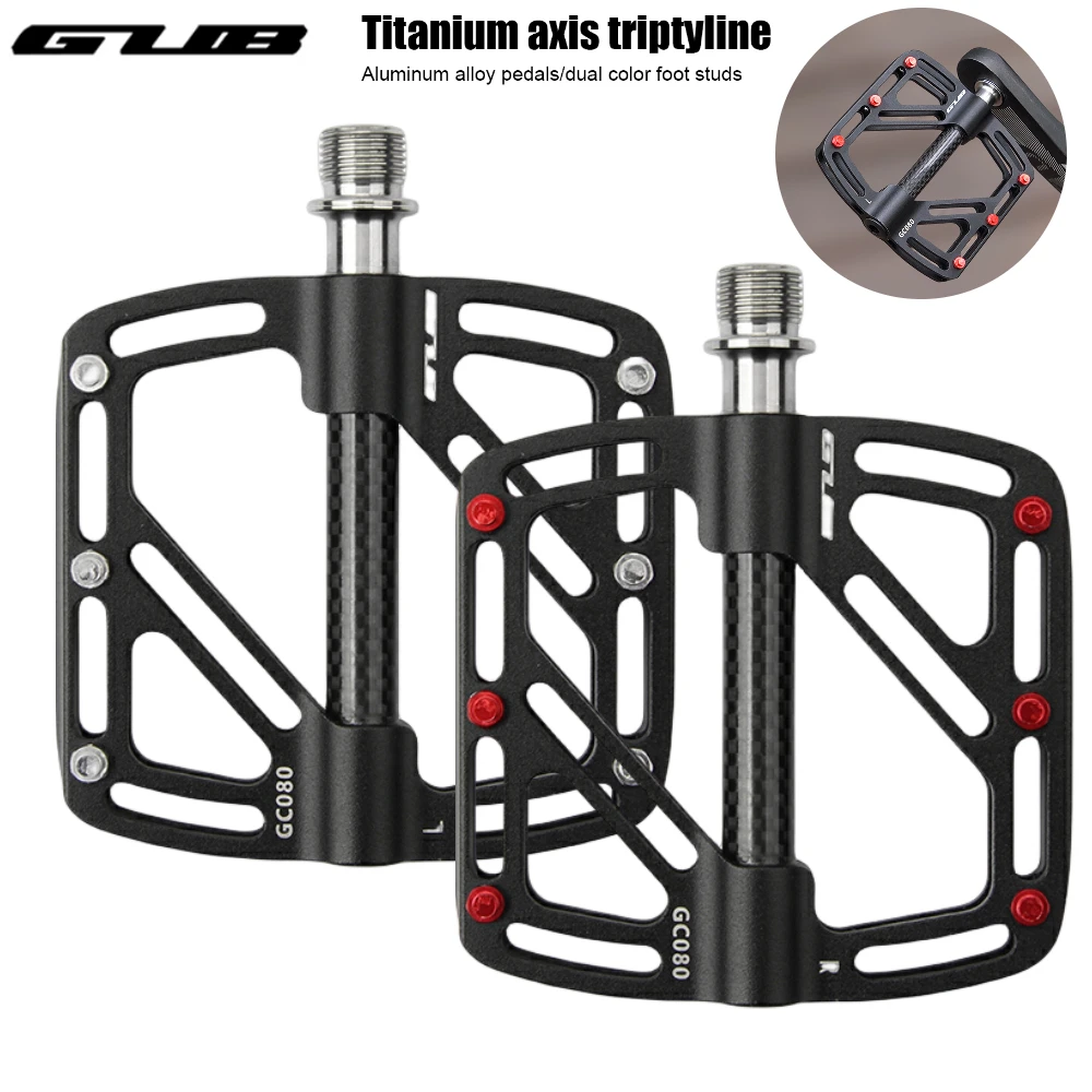 

GUB MTB Bicycle Pedal Ultralight Aluminium Alloy Anti-Slip Road Bike Flat Pedals Footboard 3 Bearing Cycling Platform Bike Pedal