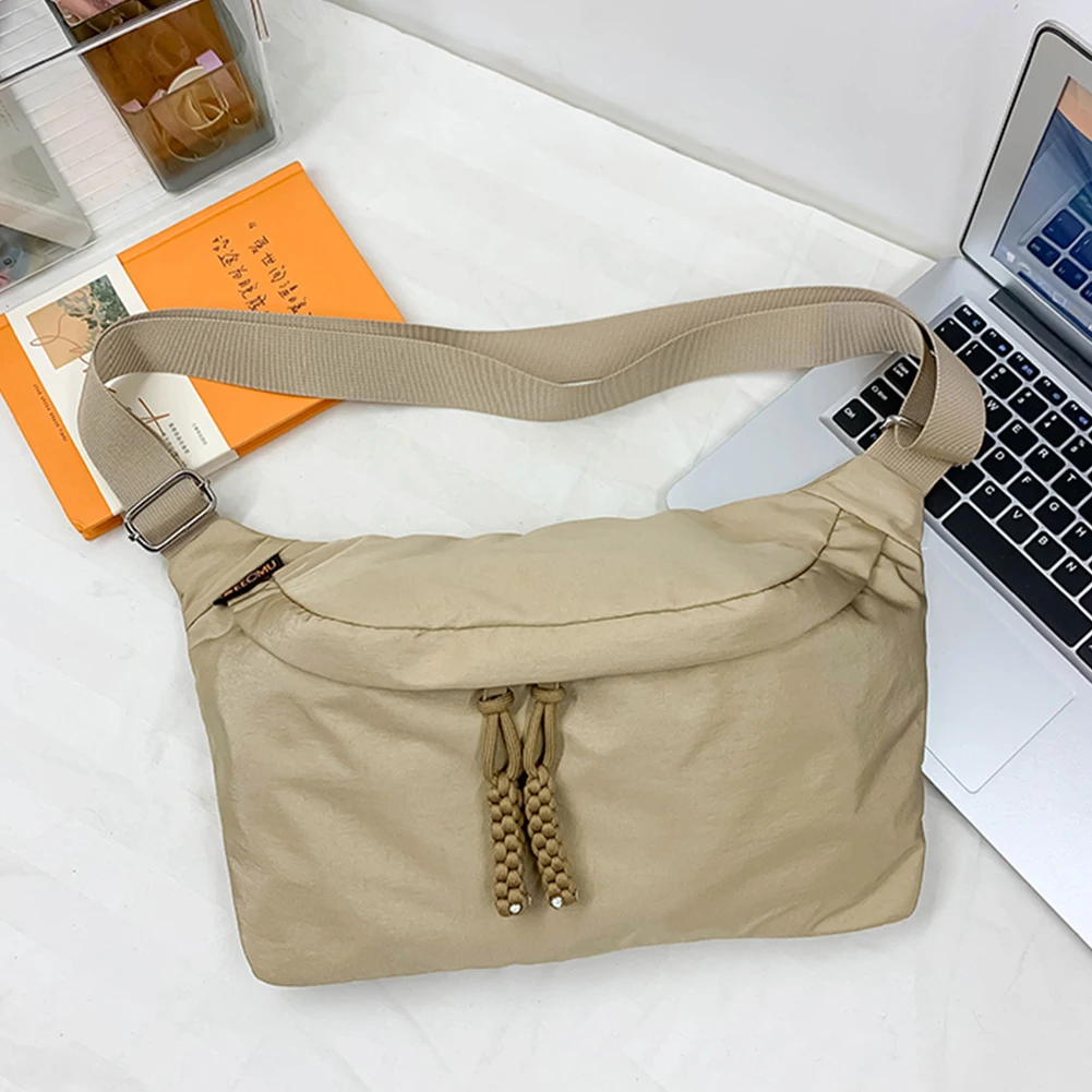 

Нейлоновая нагрудная сумка для мужчин и женщин, Спортивная поясная сумка на молнии, вместительные водонепроницаемые легкие модные уличные забавные мешки