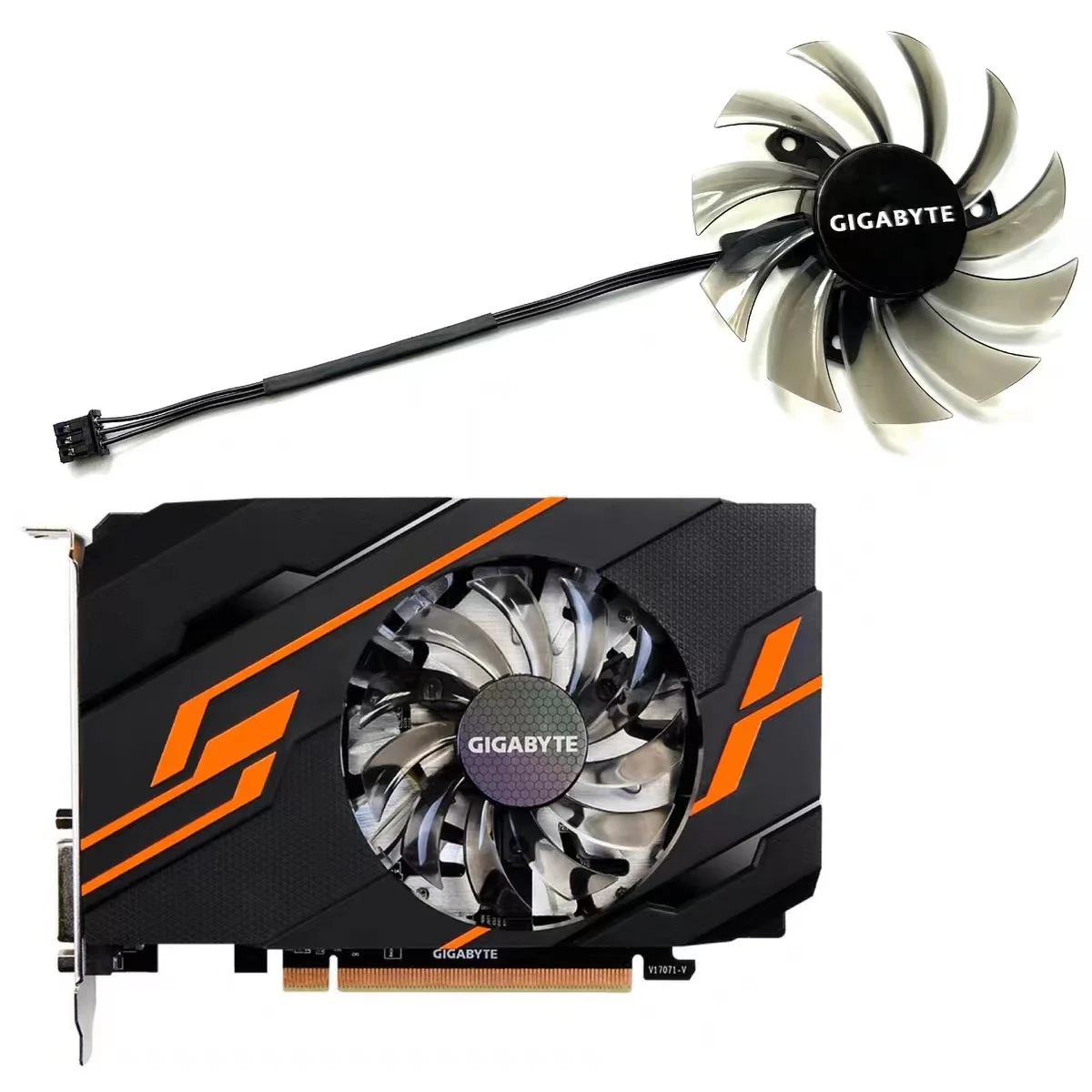 Новый вентилятор для графического процессора 3PIN 75 мм, совместимый с GIGABYTE GV-N730, GV-N630, GV-N610, GV-R557, охлаждающий вентилятор для графической карты