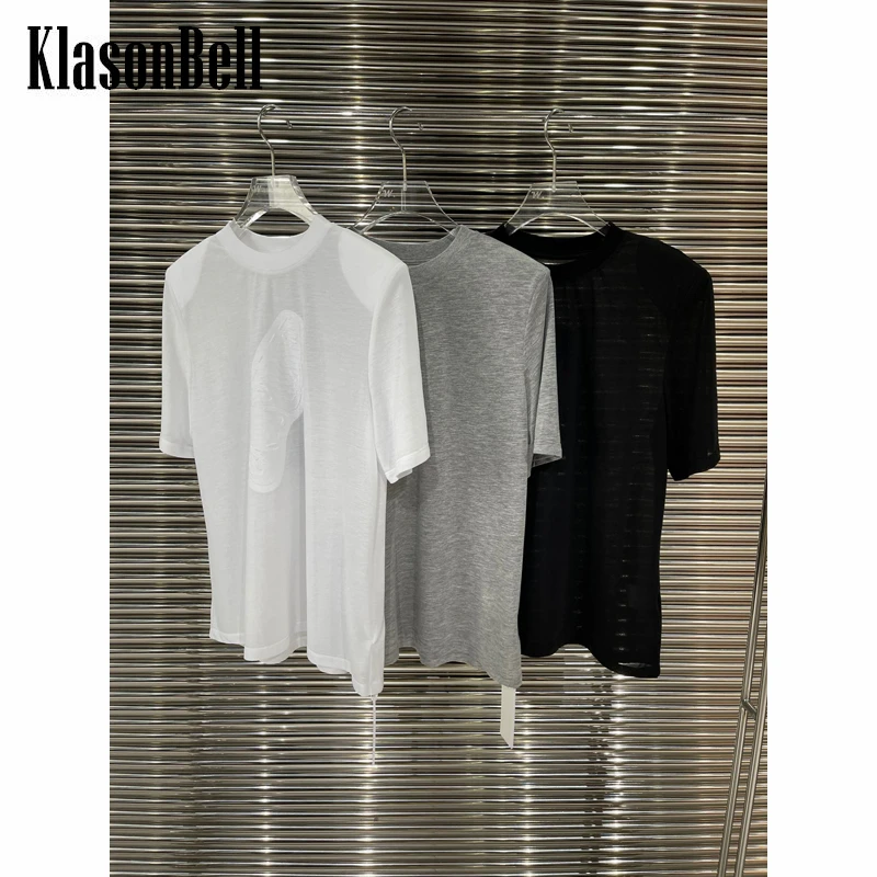 

6.13 KlasonBell Footprint Shoulder Pads T-Shirt Women