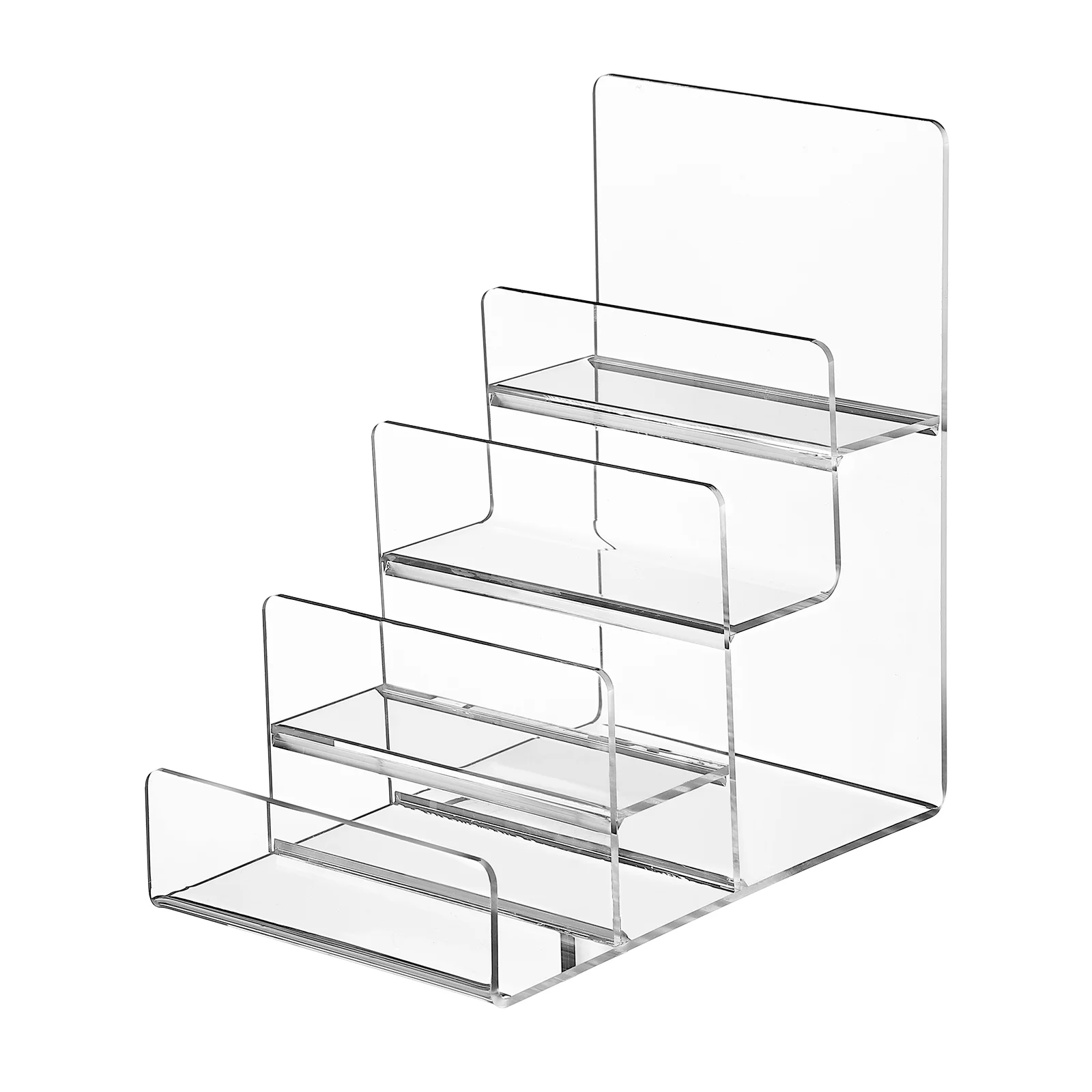 

Display Acrylic Stand Purse Risersshelf Riser Clear Wallet Organizer Holder Stands Table Tier 4 Sunglasses Storage Shelves