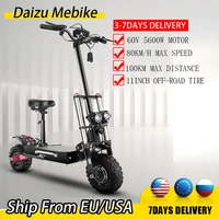 11 dual motor 5600w off road tires up to 80miles foldable electric scooter euus warehouse for sale electric scooters adults