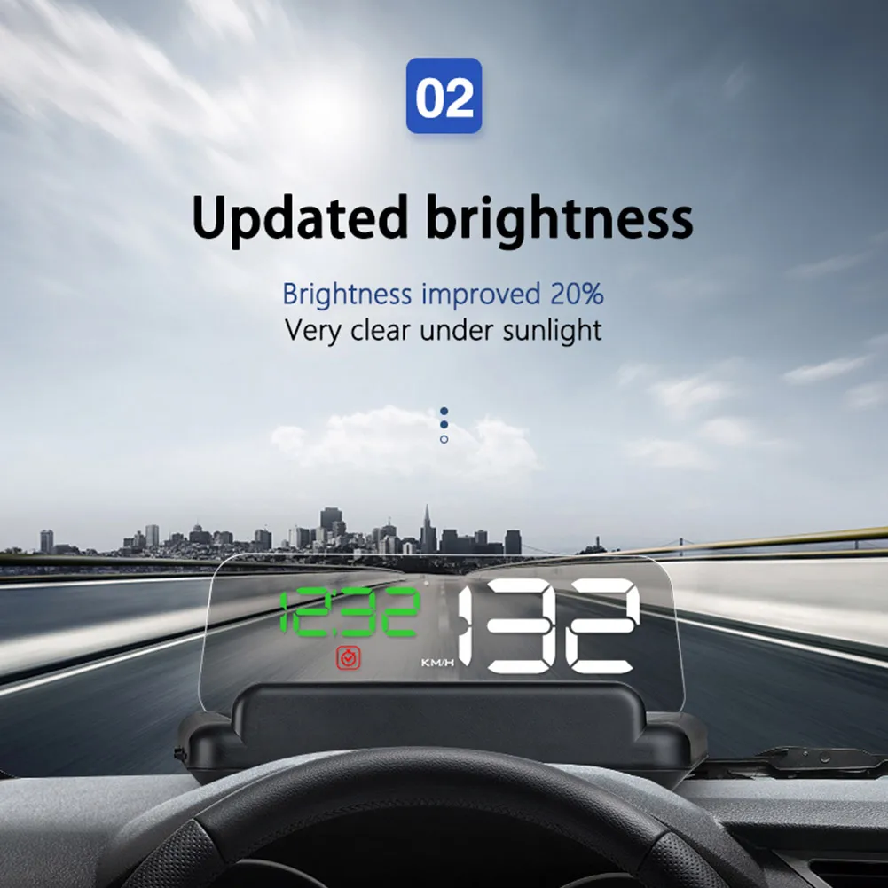 

C500 OBD2 Auto Hud Head-Up Display With Mirror Projection Digital Car Speedometer Windshield Auto Electronic Voltage Alarm