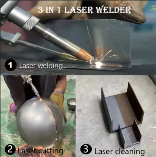 Портативный лазерный сварочный аппарат для меди алюминия нержавеющей стали 1 кВт