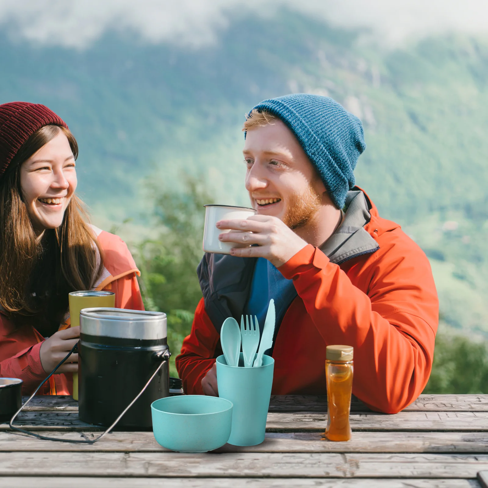 1 кухонная посуда детский набор столовых приборов миска утварь многоразовая