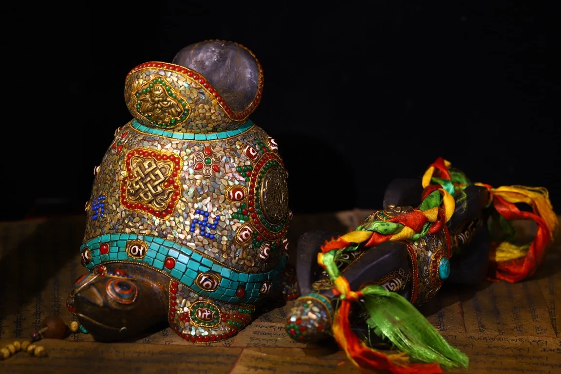 14 &quotКоллекция тибетского храма старый метеорит мозаика драгоценный камень gZi