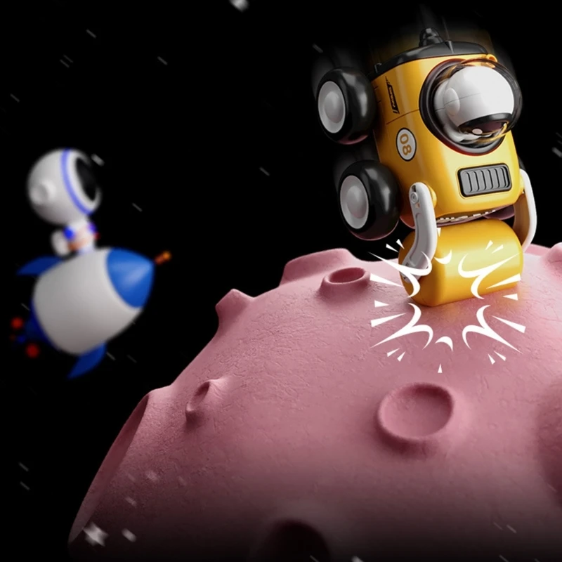 

N80C Cartoon Presses Inertial Sliding Car Toy with Whistle Parent-child Interaction Educational Toy Birthday Gift for Kid