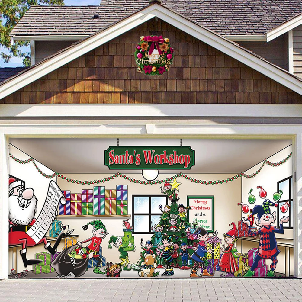 

Large Christmas Tapestry Festive Decor Home Living Room Bedroom Background Garden Santa Claus Posters Large Fabric Wall Tapestry