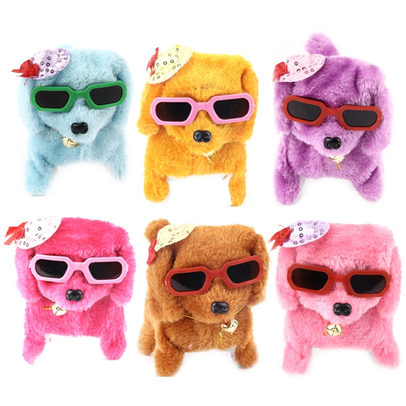 

Электронные собаки, 1 шт., Детские интерактивные игрушки, домашние животные, робот, собака для детей, лай, стоячие, ходячие плюшевые собаки, дл...