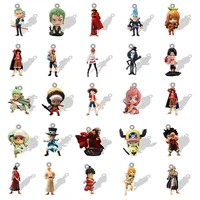 bandai anime one piece acrylic little charms epoxy resin pendants jewelry 2d flat doll for earrings necklaces making qhy182